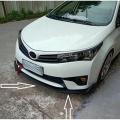 Toyota Corolla 2015-2017 Front Bumper Splitter (Plastic). 
