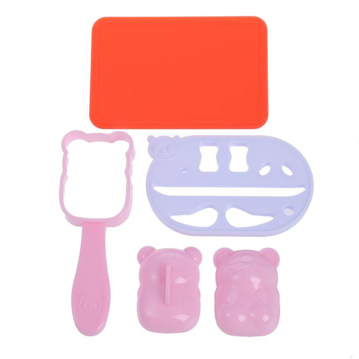 Panda Shape Sushi Rice Ball Mold Onigiri Mould with Nori Punch