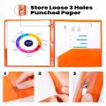 2 6 3 & And Office Folder Colored - Pack File School Colorful Fasteners Colors With Folders Plastic. 