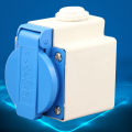 EU Plug 16A 250V IP44 Waterproof Outdoor Bathroom Electrical Power Socket Outlet. 
