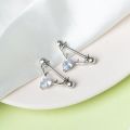 1pc Titanium Nipple Ring Women U Shape Crystal Wing Silver Color Stainless Steel Barbell Piercing Breast Cover Body Jewelry. 