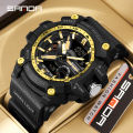 Sanda Men's Watches Sport LED Digital Waterproof Wristwatches 3179. 