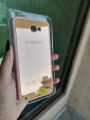 Samsung Galaxy J7 prime  luxury glass Case Silicon rubbered back Mirror View clear Rubberised Finish TPU Back cover. 