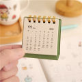 2023 Simple Solid Color Mini Desktop Paper Calendar Dual Daily Scheduler Table Planner Yearly Agenda Organizer Desk. 