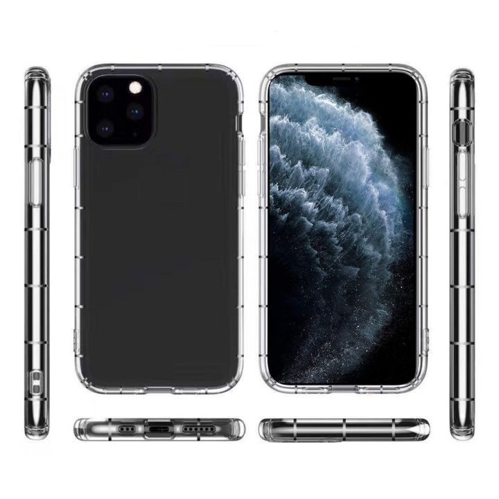 For iPhone 11 Pro Four-Side Air Pressure Drop-Proof Thick Transparent TPU Phone Case