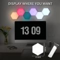 1Set RGB LED Quantum Lamp Hexagon Light Touch Sensor LED Honeycomb Light Colorful Modular Night Light. 