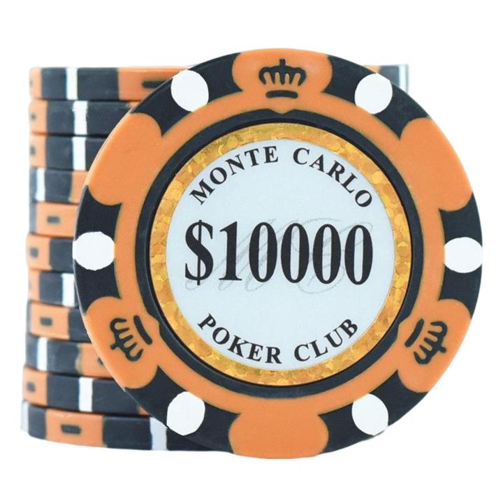 High quality clay and embedded iron sheet material make these poker chips durable and perfect for any game.
