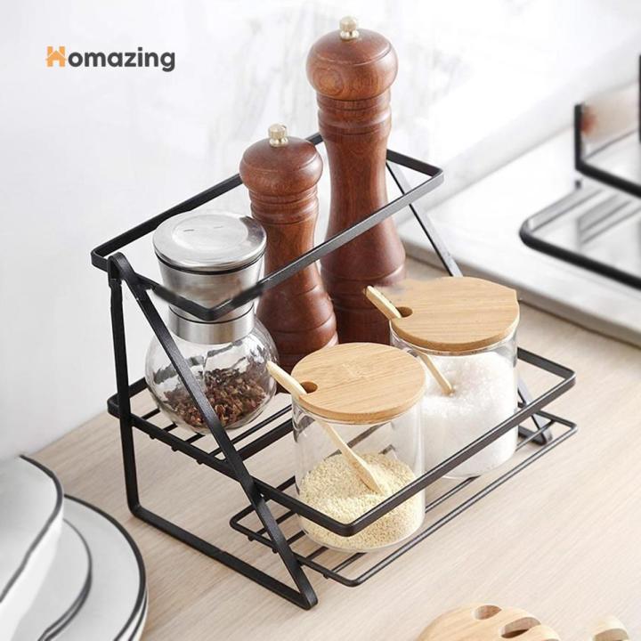 Homazing 2 Tier Spice Rack Shelf Kitchen Daraz.pk