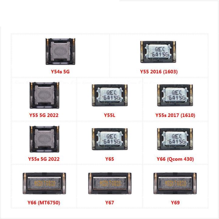 Top Ear Speaker Receiver Earpieces For Vivo Y54s Y55 Y55L Y55s Y65 Y66 Y67 Y69 5G 2022 2017 2016 Flex Cable Parts
