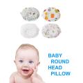 Cute Round Baby Pillow Infant Shape Sleep Positioner Anti Roll Cushion Flat Head Pillow Protection Of Newborn (1PC) MULTICOLOR. 