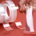 Nano Tape Double Sided Transparent, Washable, Reusable Multi Purpose Double sided Adhesive tape (Size = 1 meter, 2 meter, 3 meter) Strong, Reusable & Transparent Waterproof Adhesive Tape Make Unlimited DIY Craft | Buy2Enjoy. 