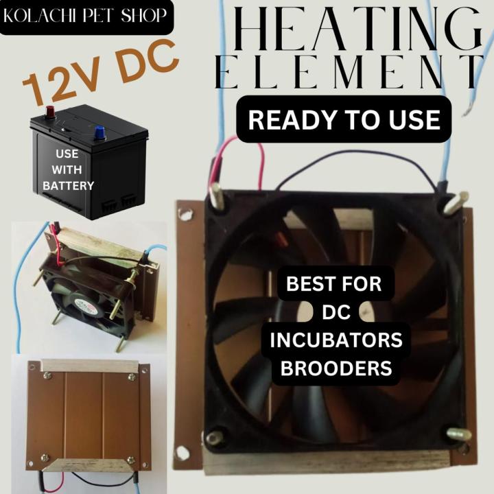 Heating element 12v heater DC battery operated incubator brooder