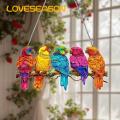 2d Parrot Decor Colorful Parrot Bird Acrylic Ornament for Home Office Garden Decor Buyers' Favorite Acrylic Parrot Decoration. 