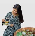 Chunri 2-Piece Stitched Linen Suit for Women and Girls – Casual/Formal Wear, Block Printed. 