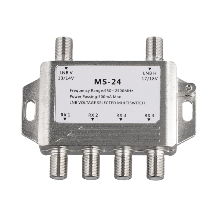 2 in 4 Out DiSEqC 4X2 Switch Satellite Signal Multiswitch