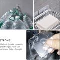 5 Pcs Adhesive Hooks, Detachable Self Adhesive Wall Screw Hooks, Punch-Free Wall-Mounted Screw Hook, Seamless Transparent No Nails Drill Waterproof Hooks for Bathroom, Kitchen, Home-Transparent. 