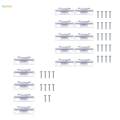 Curtain Rod Brackets with Screws Hardware Premium Support Hanger. 