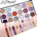 J J Model 18 Colors Sequins Glitter Powder High Gloss Pearly Eye shadow Palettee. 