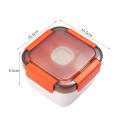 Mobile Partition Lunch Box Microwave Preservation Box Small Grid Lunch Box Plastic Bento Box Sealed Divided Salad Box Lunch Box. 