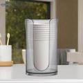Bathroom Cup Dispenser, Swab Ball Pad Holder, Multifunctional, Reusable, Bathroom Storage Organizer, Storage Rack for Desktop Counter. 