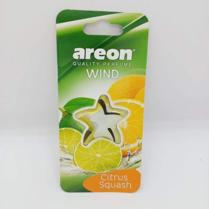 Areon Wind Car Hanging Air freshener Perfume - Citrus Squash