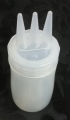 3 Hole Ketchup Squeeze Bottle Plastic 180 ml. 