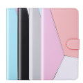 Applicable iPhone14 Pro Max Three-Color Stitching Leather Case Apple 13 Card Wallet Phone Case XS Protective Sleeve. 