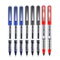 Deli Rollerball Pens, 0.5mm Quick-drying Liquid Ink Stick Ballpoint Blue Gel Pens for Adult Kids Writing Note Taking. 