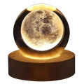 Unique 3D Crystal Ball Lamp with Galaxy and Planetary Projections | USB Night Light LED Crystal Ball Table Lamp | 3D Moon Planet Galaxy Decor for Home, Table Lamp, Party, Kids, Adults, Xmas Gift By Smart Shopping & Co. 