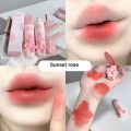 NANAKOR Gegebea Gogo Bear Tender Color Lip Glaze Soft Mist Milk Mist Matte Lip Gloss Lip Mud Lipstick Son Môi Nhung. 