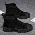 【ZOSR】Autumn New Martin Boots Fashion High Top Men Shoes Round Toe Lace-up Ankle Boots Casual Shoes for Men. 