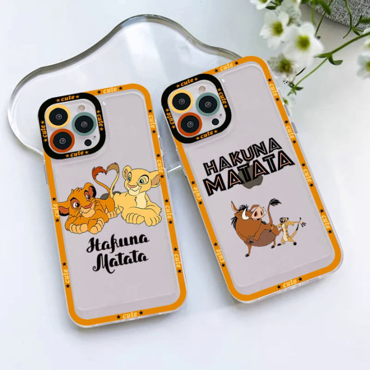 【Dislikelike】Disney The Lion King phone case for iPhone 11 12 13 mini pro Max 14 Pro Max case shell