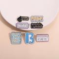 Taylor Swift Music Album Lyrics Enamel Brooch Cartoon Nameplate Backpack Badge Clothing Accessories Gift Jewelry for Friends. 