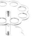 Ice Cream Cone Holder Pastry Rack Diameter 3cm Flower Shape Roll Stand Rack Home Events. 