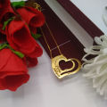 Love Lockets for Couples gold plated name necklace latest design for bride to be on wedding and surprise the bride with special memorable gift. Get the couple name personalized on the necklace.. 