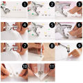 New Arrival Imported Quality 25 Metal Snaps Buttons with Fastener Pliers Tool Kit Five Buckle Set Sewing Free Buttons Set for Diy Crafts. 