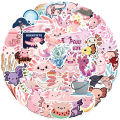 50pcs Axolotl Kawaii Stickers Mixed Cartoon Pet Salamander Decal DIY Toys Bicycle Helmet Motorcycle Skateboard Sticker for Kids Gifts Toys. 