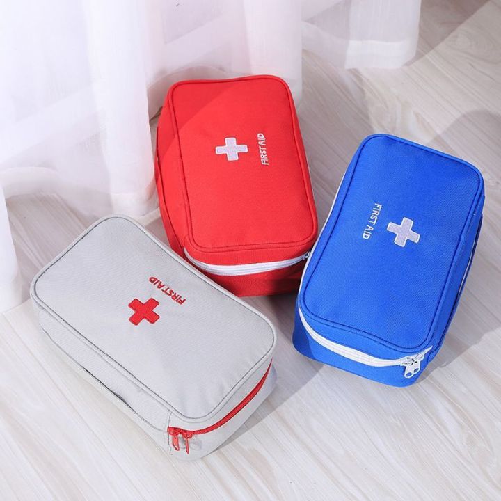 Household Portable Waterproof Outdoor Travel Medical Multi-Pocket Medicine First Aid Kit Storage Bag (Not Included First Aid Accessories)
