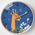Wall Clock Cartoon Style Wall Clock Cute Children Clock Small Animal Exquisite Design Clock Mute Multi-Style Quartz Clock. 