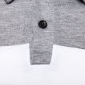 Polo Shirt Contrast Colors Slim Winter Top. 