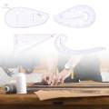 4x Multi Purpose French Curve Ruler DIY Tailors Pattern Maker Sewing. 