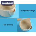 Green forest Oil Filter Spoon with Hanging Hole Remove Oil Separation Kitchen Gadgets. 