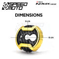 1 【Footprint】 NMAX V1 IGNITION KEY COVER T-5412 CARBON DESIGN / IGNITION COVER FOR NMAX 2019 SPEEDMOTO. 