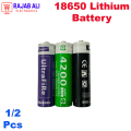 UltraFire 18650 3.7V 4200mAh Lithium-Ion Rechargeable Battery for RC Toys, High-Performance, Durable, 1/2 Pieces. 