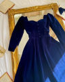 Elegant Long Velvet Frock for Women - Party Wear Velvet Dresses for Women. 
