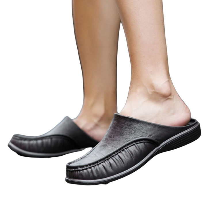 Summer Half Shoes for men Half Slippers Sandals Loafers for men Fashion Shoes Mules for men Fashion Soft Sole Half Slippers