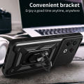 Vantime for Tecno Spark 30 Pro 4G Case Hard Sliding Lens Protect Stand Holder Back Cover. 