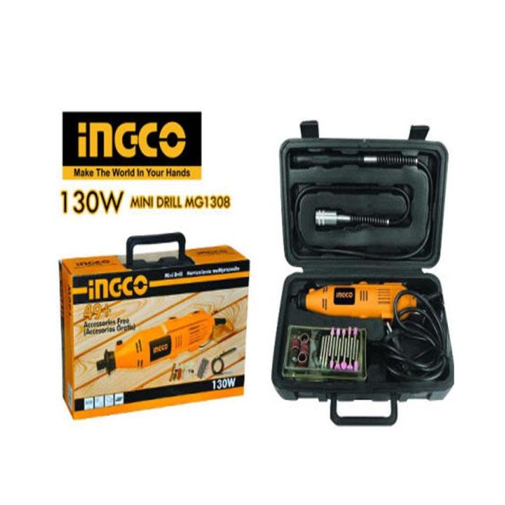 Ingco Mini Drill Kit - 130W +52 Pcs Accessories