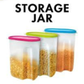 3Pcs{1 kg} Storage Jar, Storage Box,kitchen jar,Portion storage jar, Plastic Jar,Separate Jar - Transparent Storage Jar, Hi Quality. 