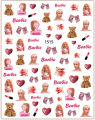 New Barbie Nail Art Stickers Cartoon Nail Art Accessories Disney Snow White Mermaid Princess 3D Stickers Nail Art Accessories. 